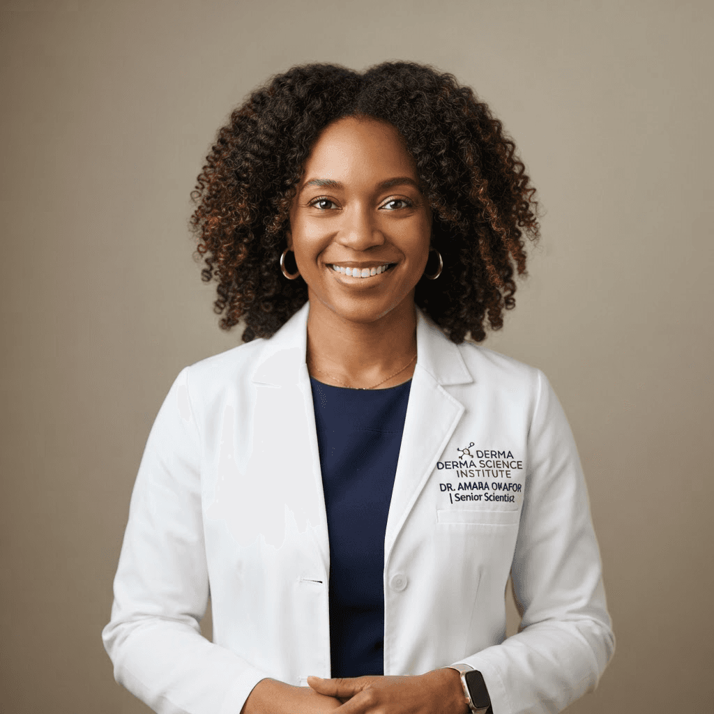 Portrait of Dr. Grace Adeyemi, Skin Scientist