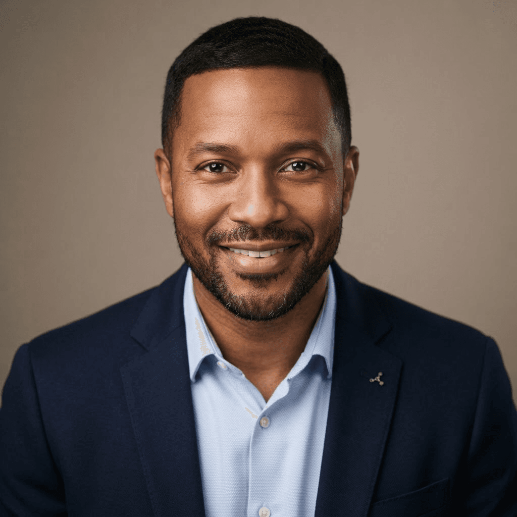 Portrait of Dr. James Okafor, Cosmetic Chemist