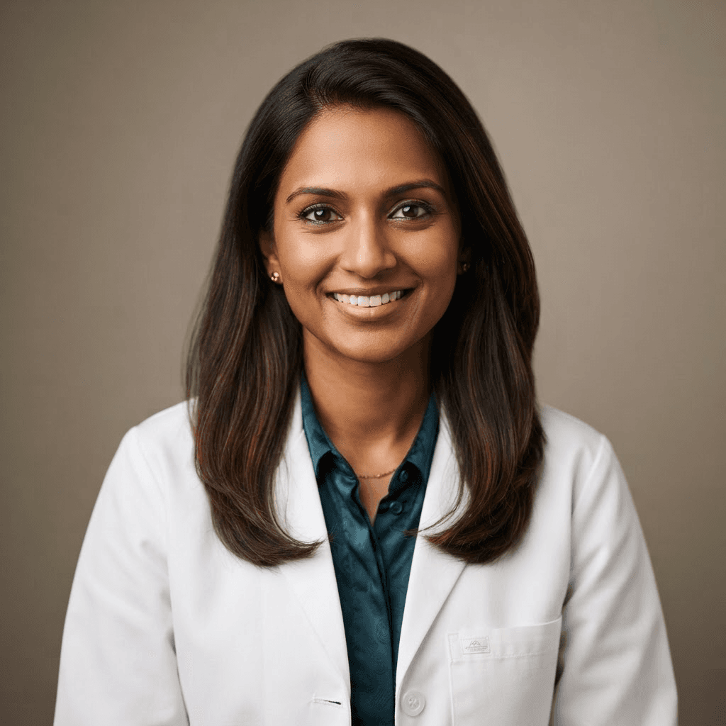 Portrait of Dr. Priya Nadar, Peptide Researcher