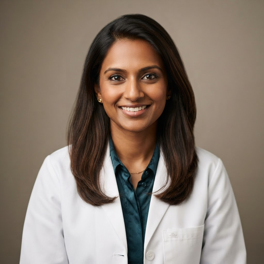Portrait of Dr. Priya Nadar, Peptide Researcher